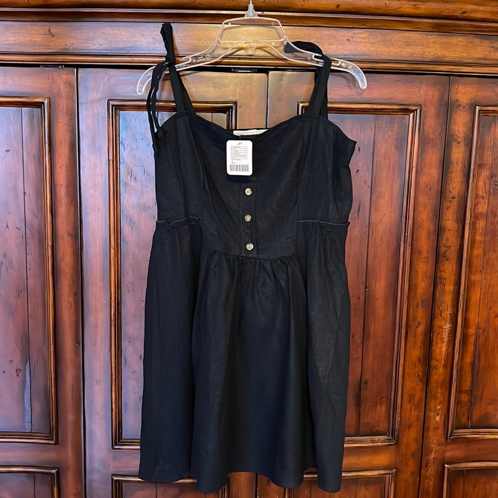 UO urban renewal dress * navy linen * size medium * new with tags!